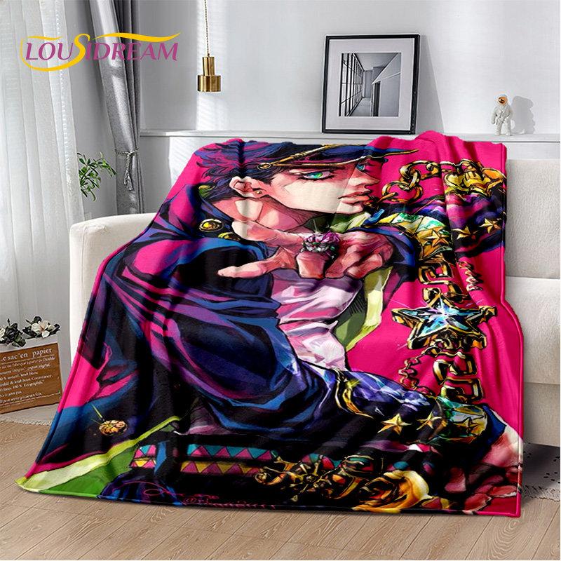 jojo's Bizarre Adventure Anime Soft Plush Blanket,Flannel Blanket Throw Blanket for Living Room Bedroom Bed Sofa Picnic Cover 3D