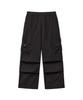Misekiseoulmaen Folded Pocket Cargo Parachute Pants Black