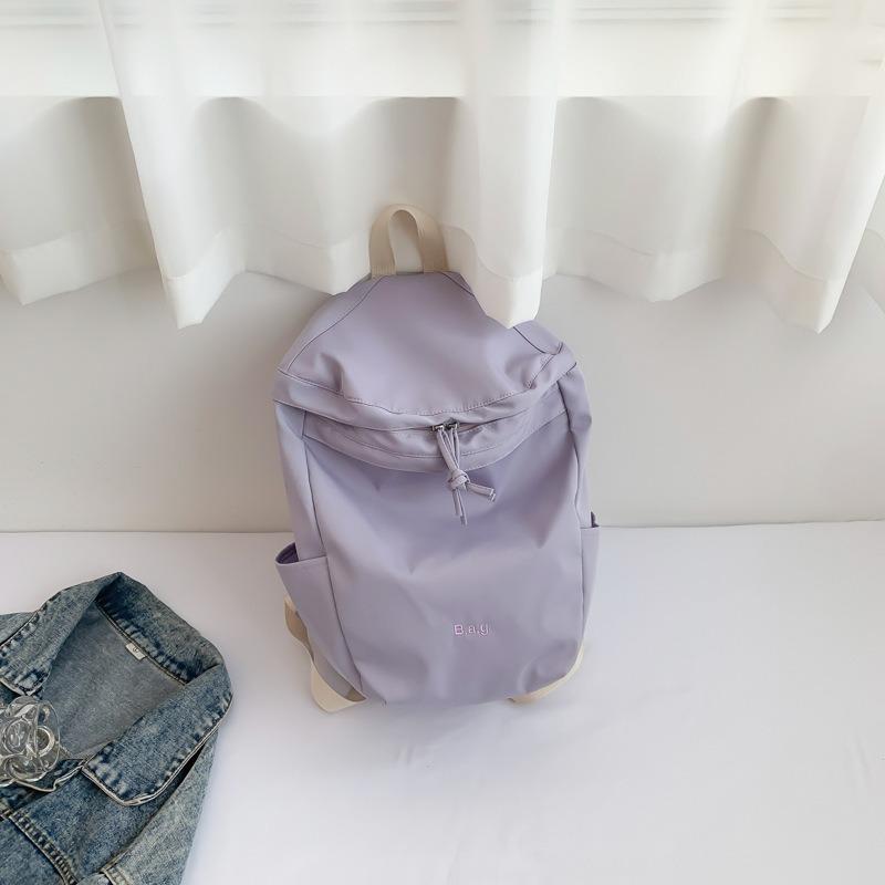 Large capacity backpack bag women's versatile summer new light small fresh foldable backpack leisure bag