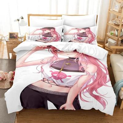 3D Druck Anime Rosa Mädchen Neneka Bettwäsche Set Einzelbett Twin Full Queen King Size Bettset Erwachsener Kind Schlafzimmer Bettbezug Sets