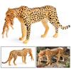 Cheetah Savannah Creature Model for Role Playing and Pretend Play Hand Painted Cheetah Figurine Savannah Creature