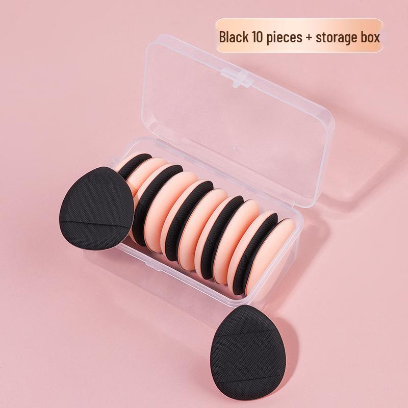 Mini Pink Finger Powder Puff: Dual-Use Air Cushion Makeup Sponge for Wet & Dry Application Without Absorbing Foundation