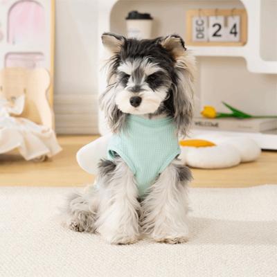 Fashion Breathable Dog T-Shirt Cartoon Comfortable Cat Traction Suit with D-ring Lightweight Pet Vest Daily Walk