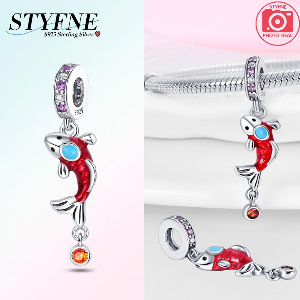 Charm Bead Charms Plata Zircon Crab WhaleBeads for Charm Bead Charms copper Bracelets Bead Charms Jewellery Making Womens Gift