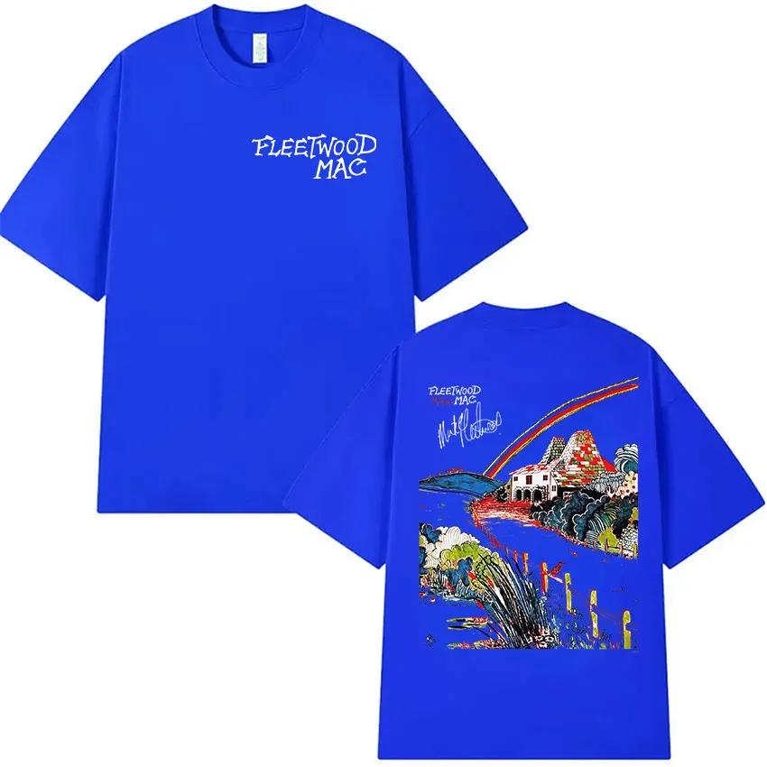 Rock Band Fleetwood Mac Tour 2026 Merch T-shirts Unisexe Femmes Harajuku Mode T-shirt Rétro 100% Coton T-shirts Oversize Streetwear