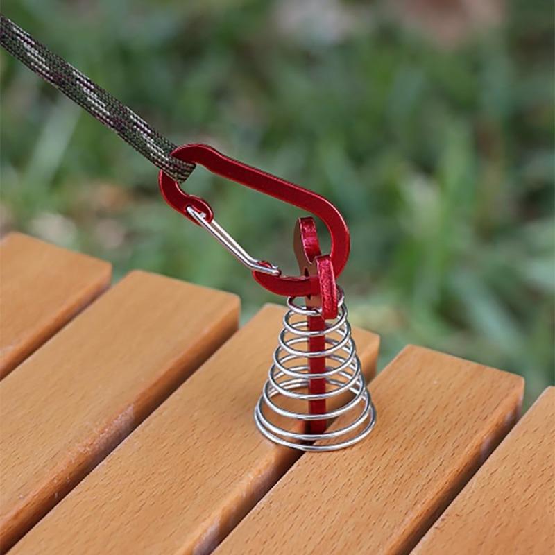 5Pcs Multi-Uses Carabiner Aluminum Alloy Carabiner Hooks Carabiner Spring Clips for Outdoor Hiking Camping Fishing