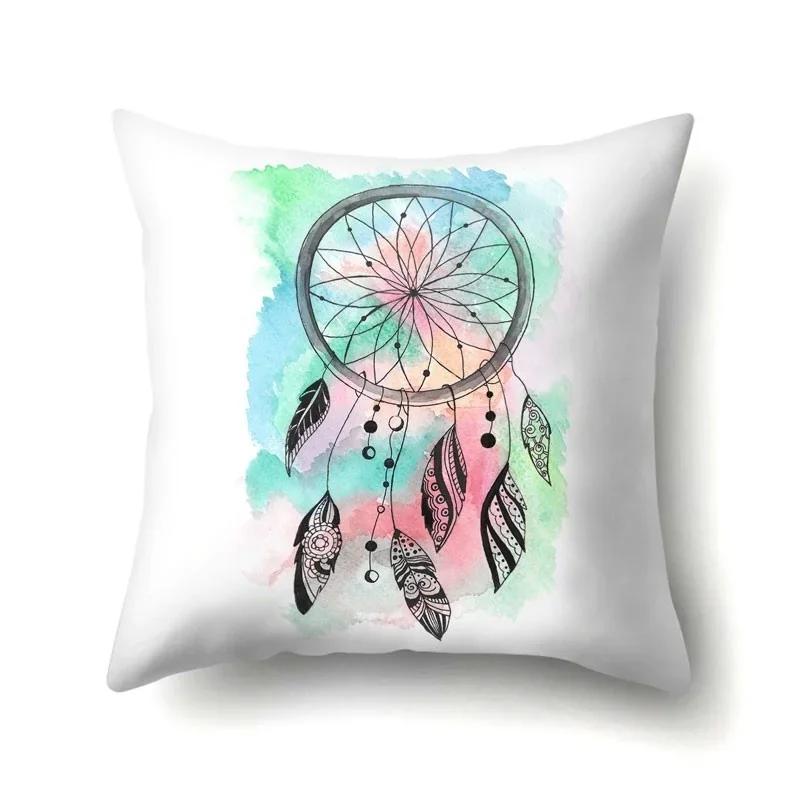 Boho Cushion Cover Dream Catcher Cushion for Home Sofa Chair Decoration Pillowcase Car Ornament 45*45cm