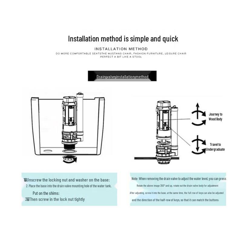 Dual-Flush Toilet Outlet Valve