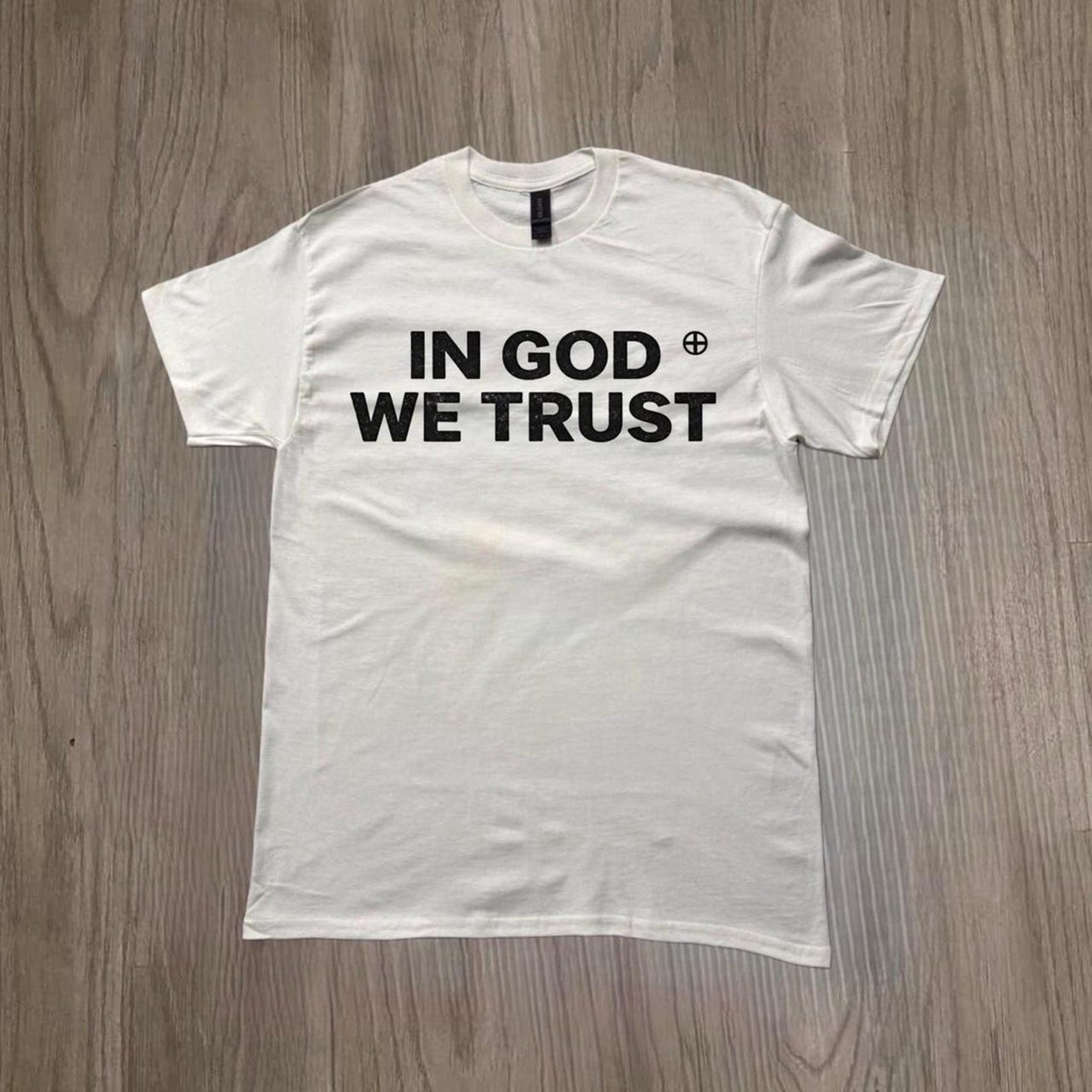 In God We Trust Shirt, Christian Faith T Shirt, Religious Graphic Tee, Minimalist Christian Shirt, Unisex Faith Apparel M