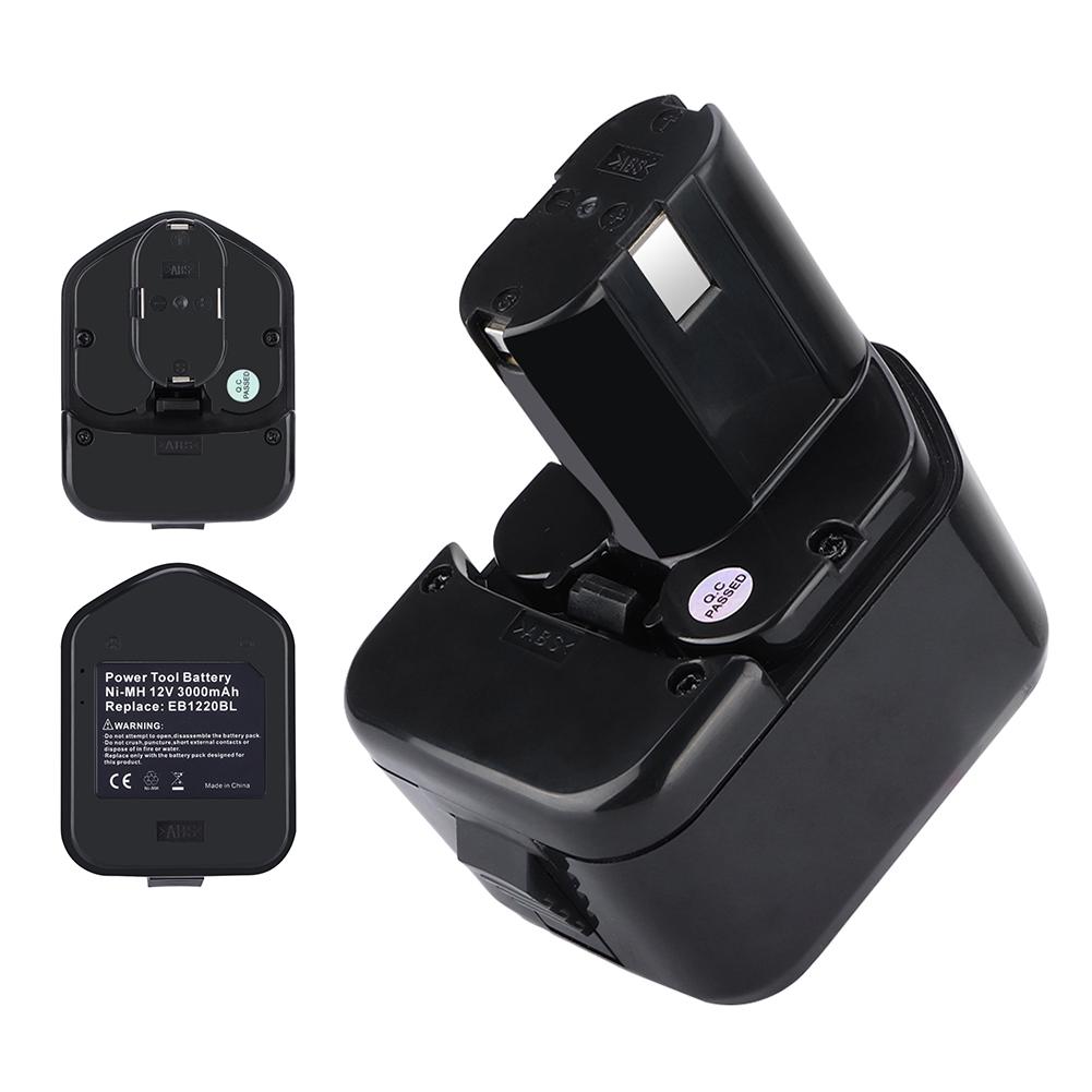 12V 3000mAh 1Pcs Rechargeable Ni NH Battery Replacement for Hitachi DS FWH WH WR Series