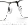 Unisex Metal Half Frame Men Women Plastic Lens Large Face Nearsighted Spectacles for Business Daily
