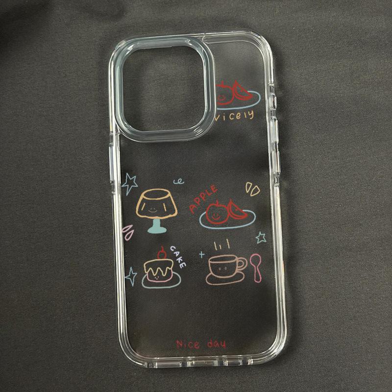 Line Dinner Plate for Apple 16 Mobile Phone Case for IPhone15promax Cartoon 14plus New Model 13 All Inclusive