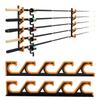 Wall Mounted Wall Mounted Fishing Rod Storage Rack Easy To Install Sturdy Structure Fishing Pole Organizer Holder Anti-Slip