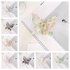 Colorful Acetate Butterfly Hair Claw PVC Sweet Shark Clip Elegant Retro Hair Crab Clip  Lady