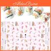 Stickers 3d Nail Romantic Flamingo Love Ultrathin Adhesive Nail Transfer Decal