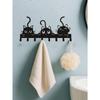 Wrought Iron Cat Key Holder Wall Mounted Storage Rack Home Organizer Art Decor