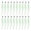20Pcs Fishing Baits Soft Lures Realistic Looking Bright Color Natural Swimming Posture Luminous Shrimp Baits Artificial Lures Set