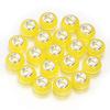 20Pcs Resin Round Large Hole Beads Imitation Cat Eye Stone Glossy Loose Beads for Jewelry Making Findings DIY Bracelet Necklace