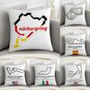Nurburgring Sport Car Pillow Case Sofa Decorative Home Double-sided Print Plush Square Throw Pillow Covers Cushion Decor Cover
