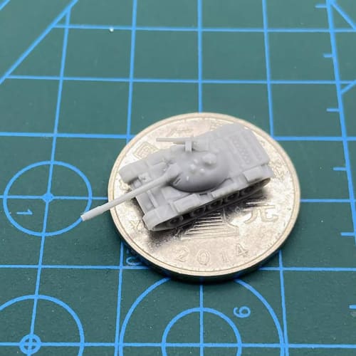 20-Piece 3D Military Model T-54 Type 59 Main Battle Tank Model, 1/2000, 1/700, 1/400, 1/350 Scale Emulation Military Vehicle Model (1/700 (14mm))