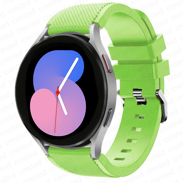 20mm/22mm Watch Strap for Samsung Galaxy Watch 4 6 Classic/5/5 Pro/46mm/3/active 2/s3/s2 Silicone Bracelet Galaxy Watch 4 Strap