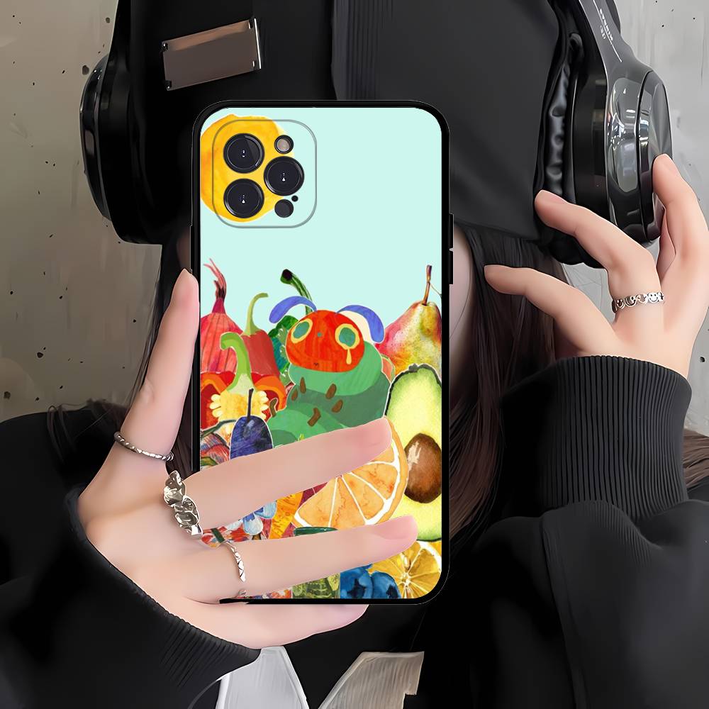 

The Very Hungry Caterpillar Soft Back Phone Cover Case For IPhone 17 16 Pro Max 15 12 11 16e 13 Mini 14 15 Plus iPhone 12 pro