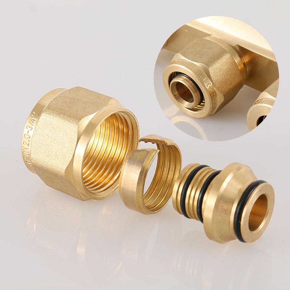 Easily Installed Brass Fittings for Efficient Underfloor For Heating Systems Compatible with Both 16 mm & 20 mm Pipe Sizes
