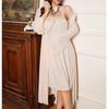 High-End Lace Trim Pajama Set - Women's Autumn/Winter Camisole & Outerwear
