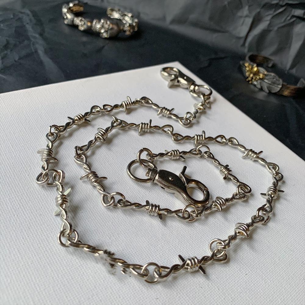 

Металлическая длинная поясная цепь в стиле хип-хоп панк, модная цепочка для брюк, женская мужская, аксессуары для джинсов waist chain