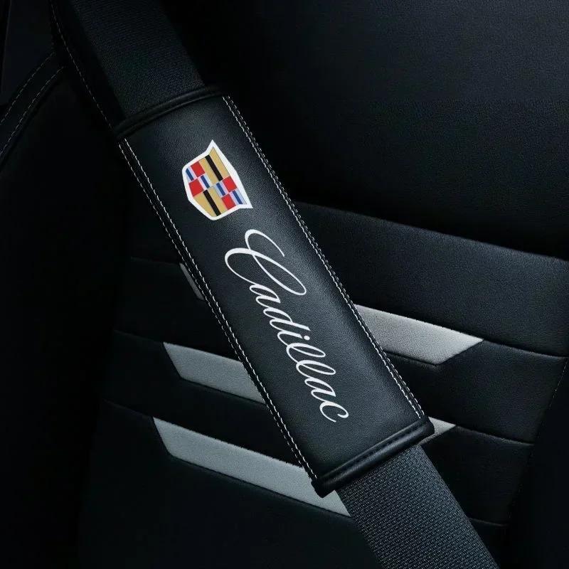 2pcs Car Seat Belt Covers Shoulder Protection Pads for Cadillac Escalade ATS BLS CT4 CT5 CT6 CTS SLS STS XT5 XT6 XTS EXT SLR