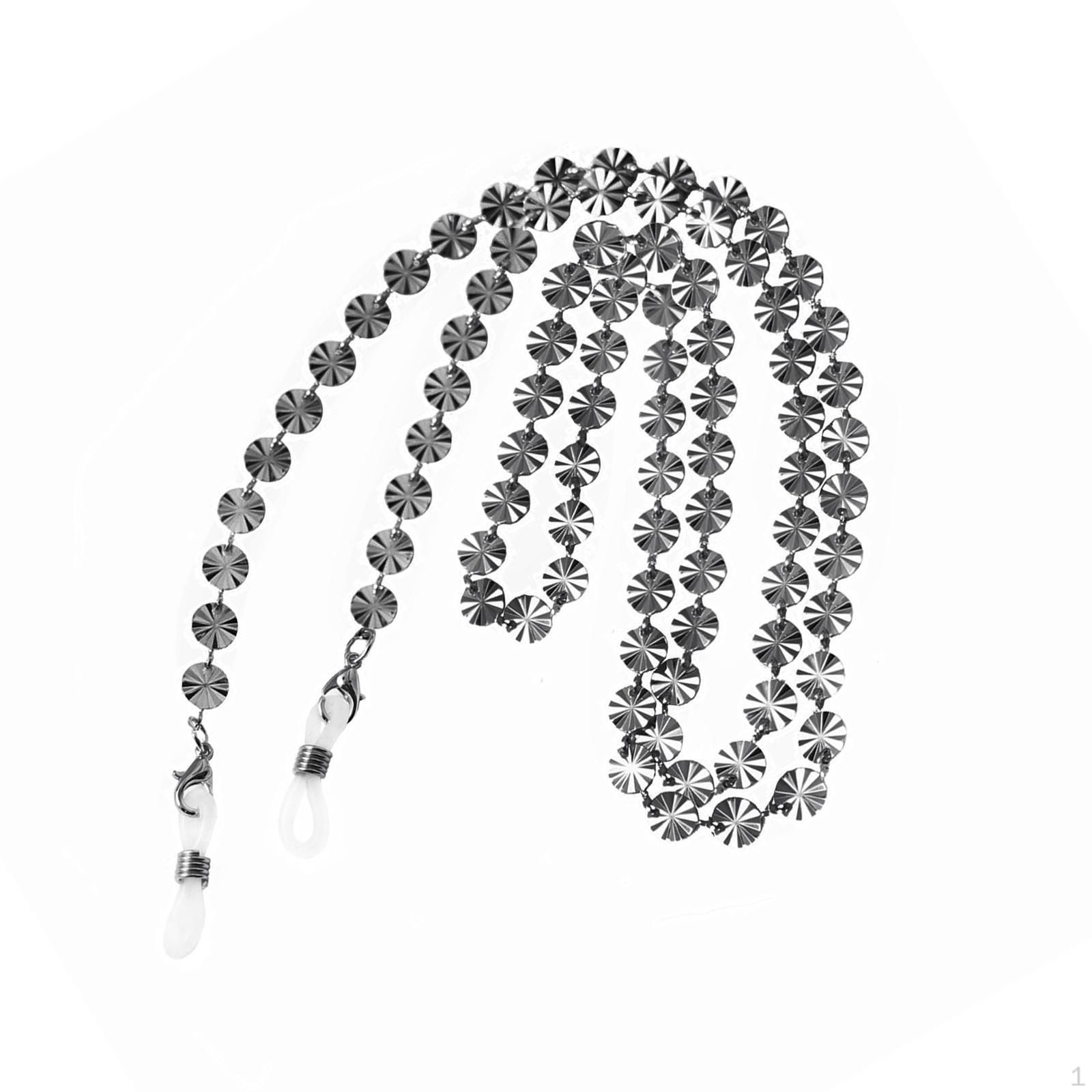 

Шикарный шнурок для очков с цепочкой для женщин - стильный аксессуар чёрный