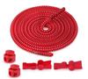 1 pair Colorful elastic band circular spring buckle adult and child elastic no tying, black and white lazy shoelaces