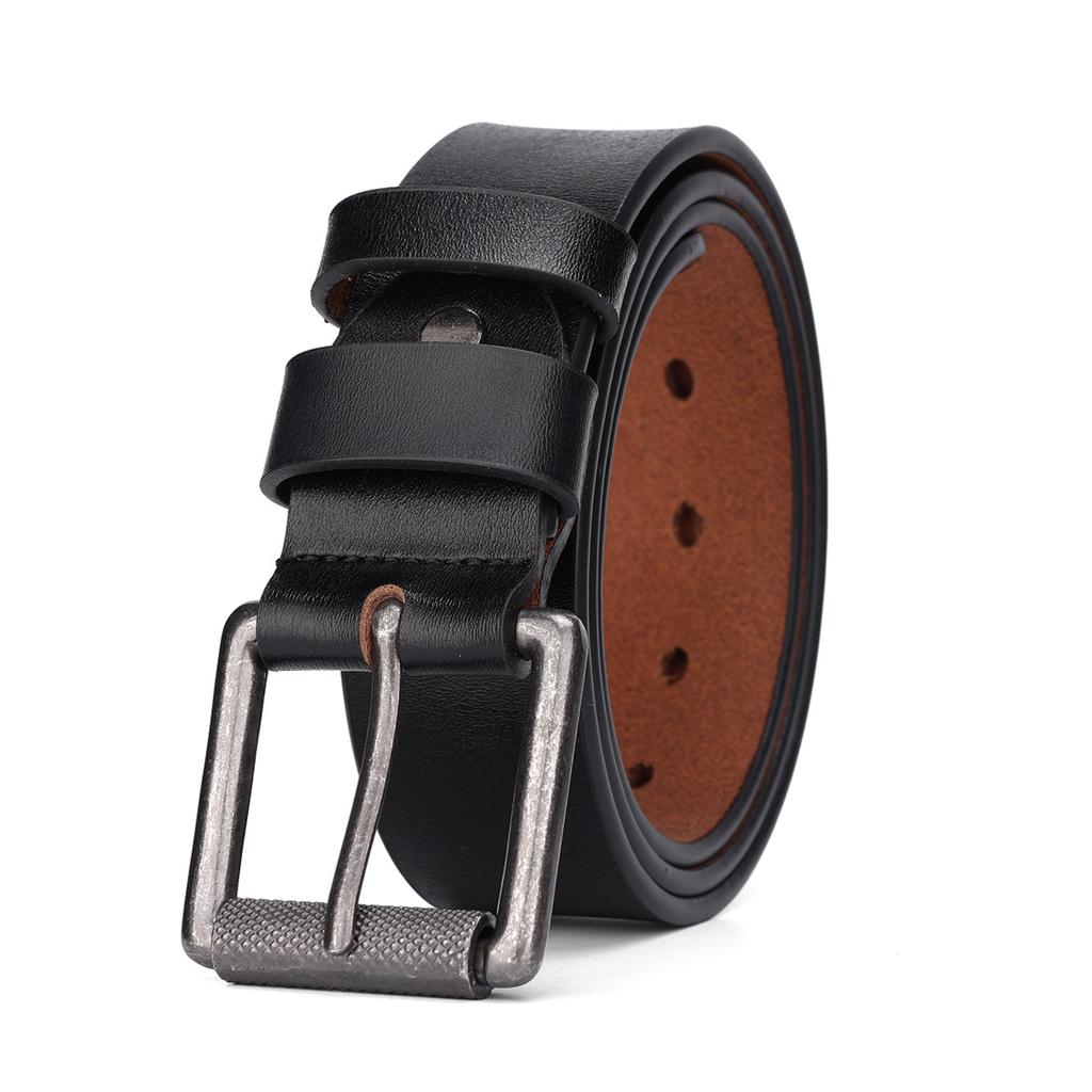 Men'S Leather Casual Pin Buckle Cowhide Belt Network Retro E-Commerce Belt Belt Men'S Casual Versatile Belt