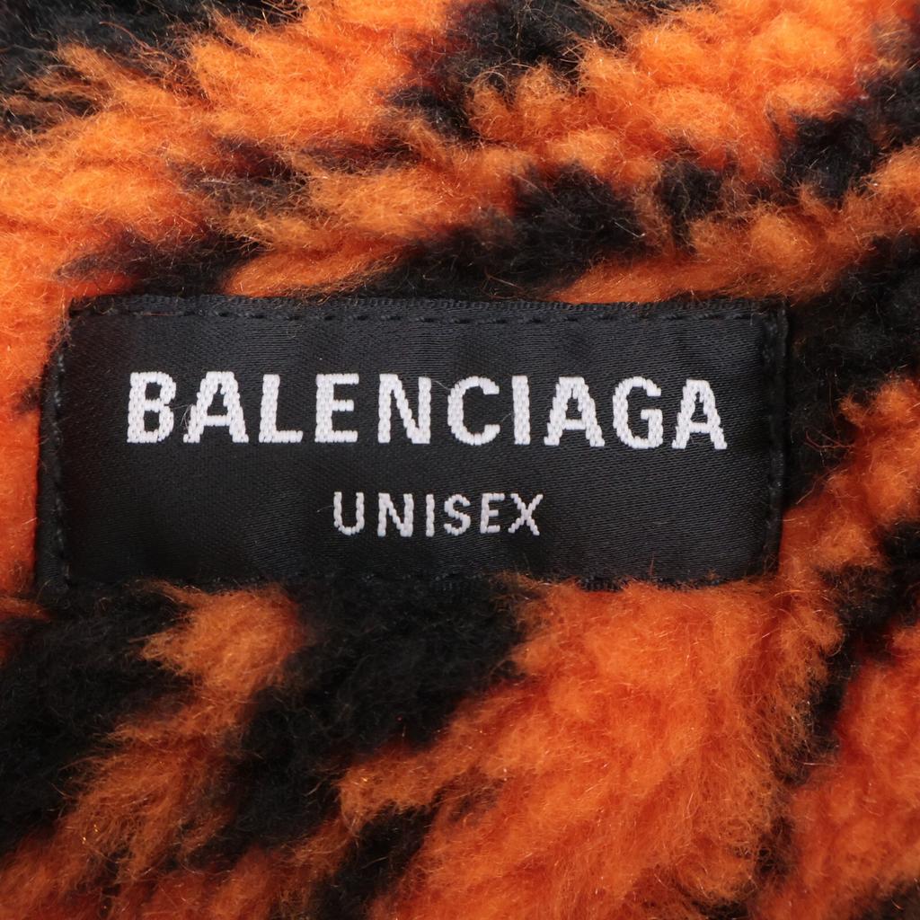 BALENCIAGA Domestic regular 657603 TJW73 Tiger Boa Distressed Denim Jacket 42 blueUsed