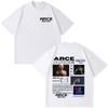 Rapper Arce Perro Viejo Tour Graphics T Shirts Men Women Casual Oversized Tshirts Hiphop Shortsleeved Loose Cotton Tshirts