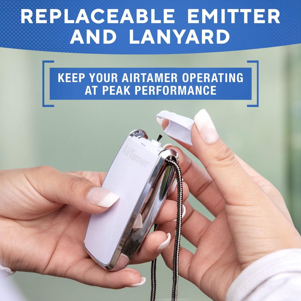 AirTamer Personal Air Purifier Replacement Negative Ion Emitter Cartridge for AirTamer Model A320W - (White)
