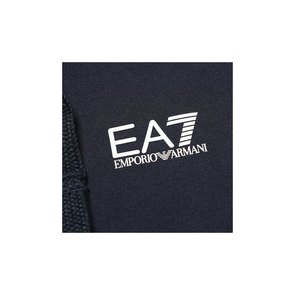 Emporio Armani EA7 Letter Decorated Pocket Hoodie Men hoodies Navy-Blue 8NPM04-PJ05Z-1578