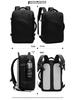 Men's Expandable Waterproof Business Travel Backpack, Large Capacity, Oxford Cloth, for Laptops.