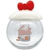 Sanrio Edgy Candy Glass Canister with 10 x 11 320 SAN4797 "Hello Kitty" Pot, Ribbon, White, Approx. cm, ml,