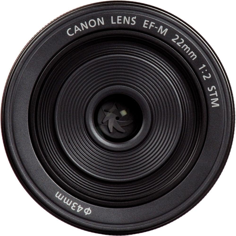 Canon Single Focus Wide Angle Lens EF-M22mm F2 STM Mirrorless SLR Compatible Black, Black