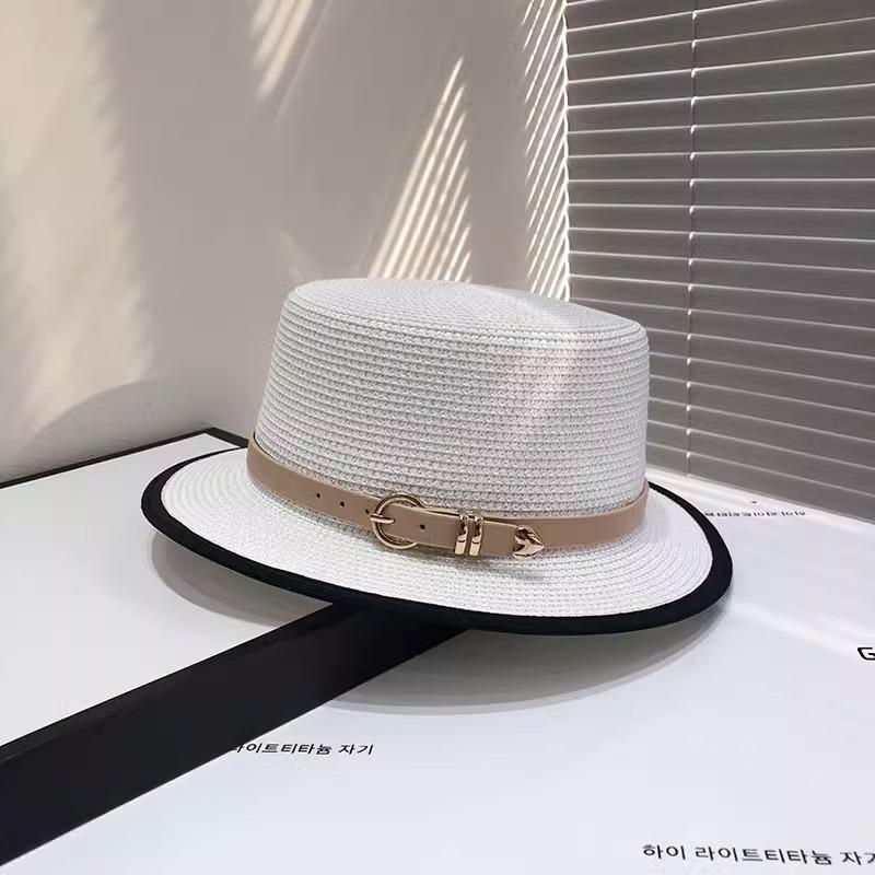 

Летняя шляпа от солнца детская защита от солнца шляпа с большими полями соломенная шляпа защита от УФ лучей шляпа от солнца женская мода шляпа-ведро с козырьком Adjustable белый