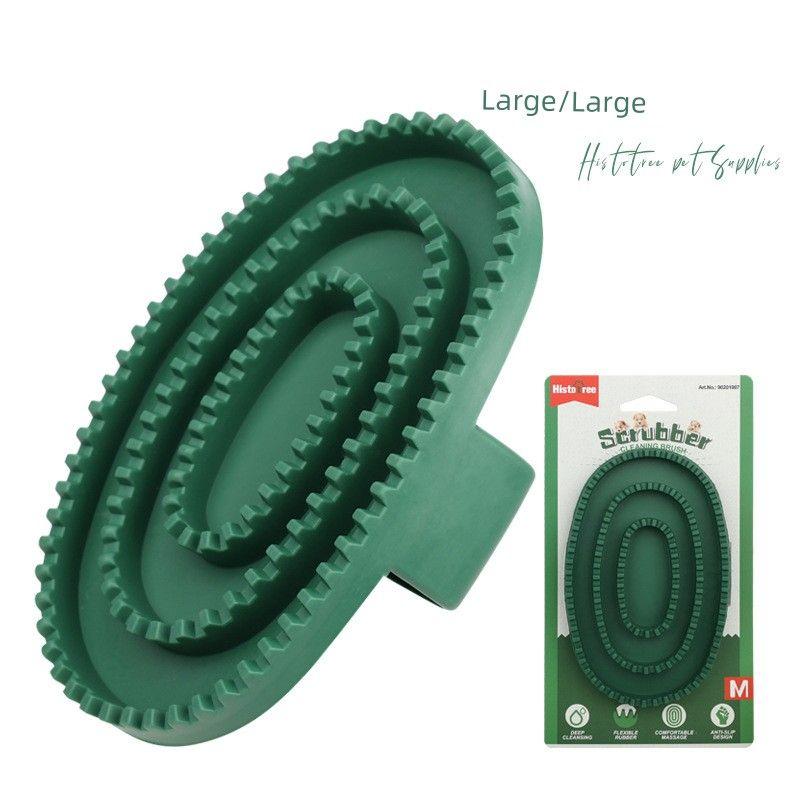 

Щетка для душа для питомцев, перчатки для массажа и чистки собак, щетка для ванны, щетка для удаления кошачьей шерсти, массажная щетка для ванны, товары для питомцев [2 large] back card