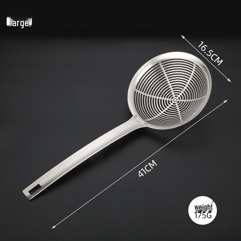 

Большая сетчатая ложка-скиммер из нержавеющей стали 304 для лапши, пельменей и фритюра.