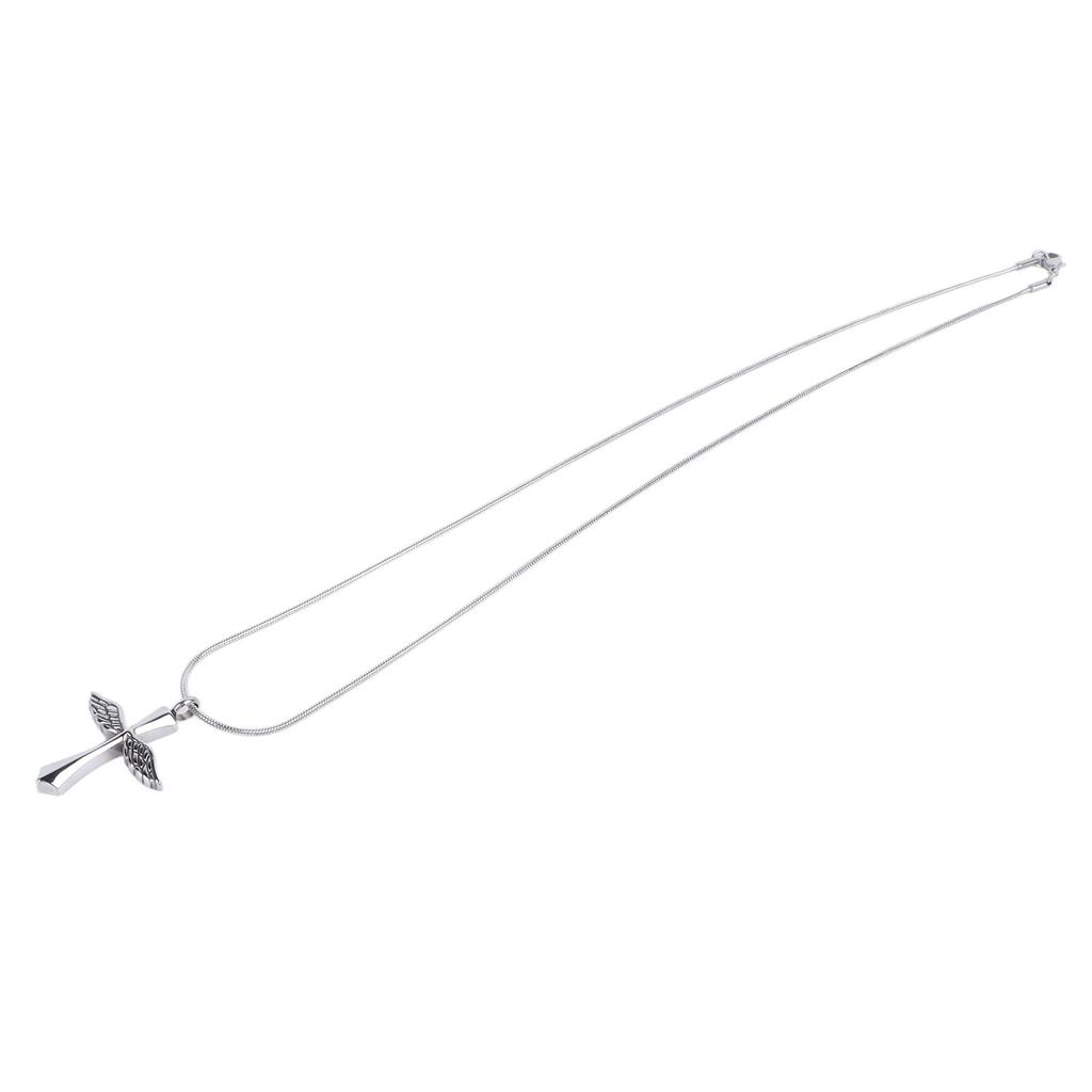 Pendant Necklace Multifunctional Adjustable Chain Length Waterproof Colorfast Cross Necklace for Women Men