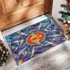 Tappeto in Flanella Stampato Manchester United Antiscivolo Morbido Poliestere Tappeto per Pavimento Tappetino Decorativo per Interni per Camera da Letto Soggiorno Divano