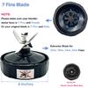 Blender 24 Oz Cups with Lids & 7 Fins Extractor Blade Replacement Parts Compatible with Nutri Ninja Auto iQ AMZ493BRN BL450-30 BL456-30 BL480-30