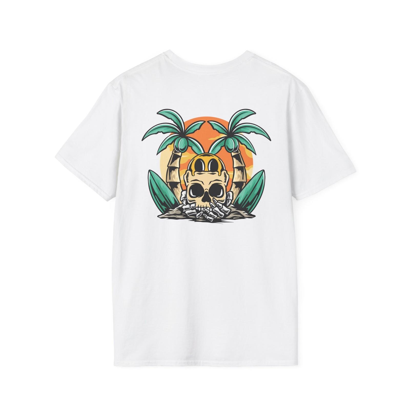 

Skull Paradise T-Shirt, Summer Tee, Beachwear Gift, Fun Vacation Outfit 5XL різнокольоровий