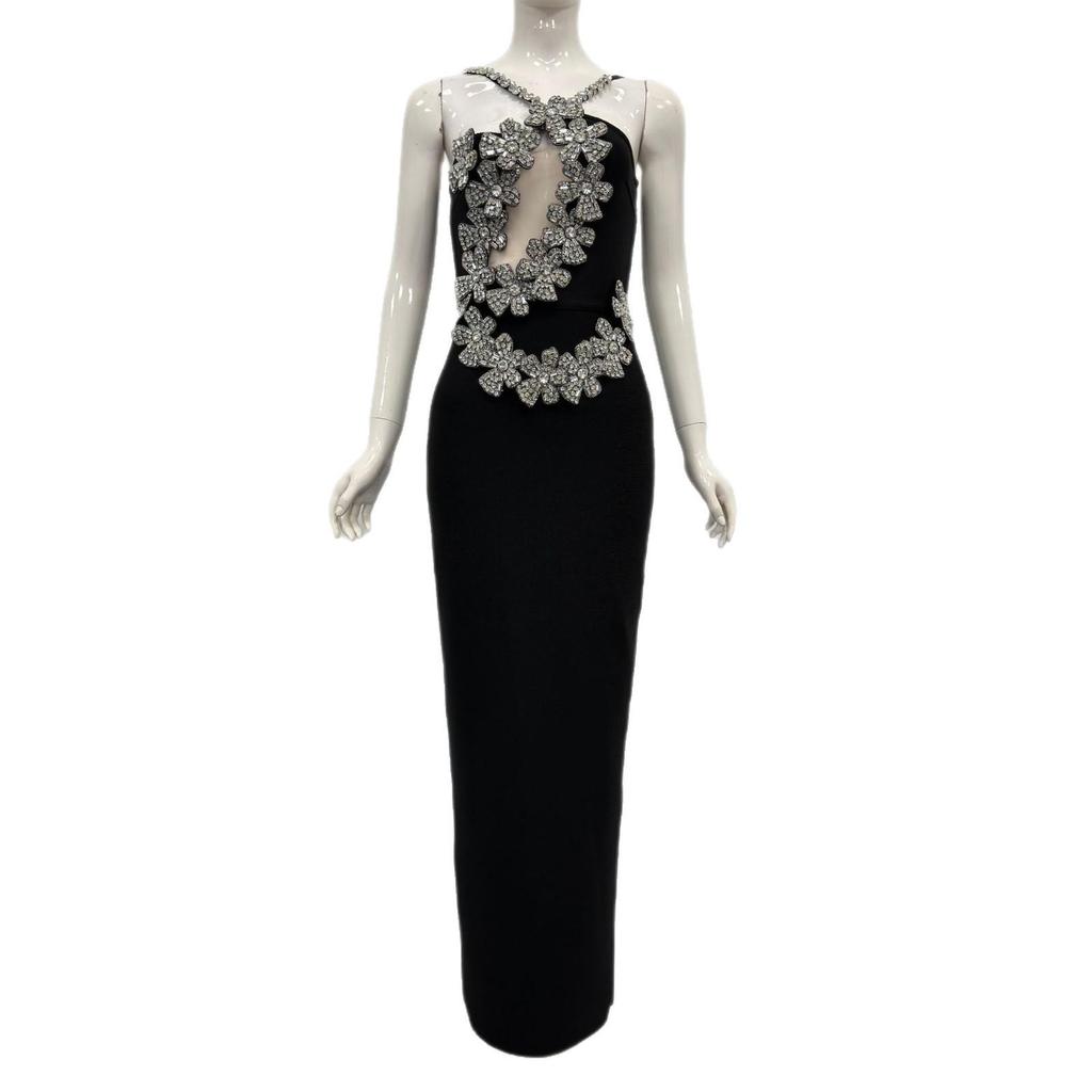 Novo Vestido de Noite Sexy Bodycon Bandagem Estilo Europeu e Americano para Comércio Exterior