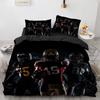 3D Print Rugby Sports Duvet Cover Set, American Football Bedding Set Queen Fashion 3pcs Comforter Microfiber Quilt Cover Double