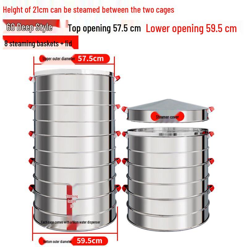 Multi-Layer Stainless Steel Steamer Pot